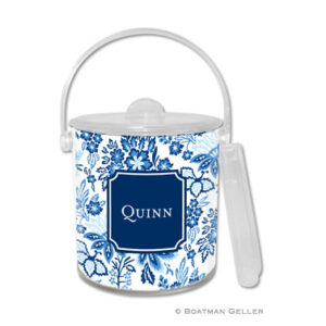 Ice Bucket - Classic Floral Blue