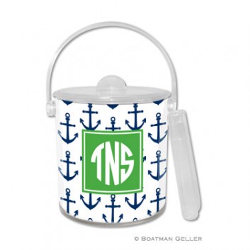 Ice Bucket - Anchors Navy