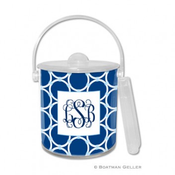 Ice Bucket - Nautical Knot Navy