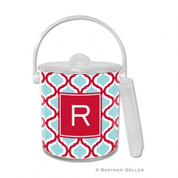 Ice Bucket - Kate Red & Teal
