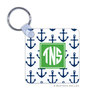 Keychain - Anchors Navy