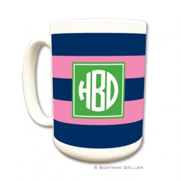 Mugs - Rugby Navy & Pink