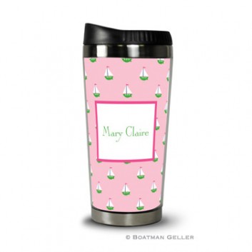 Travel Tumbler - Little Sailboat Pink