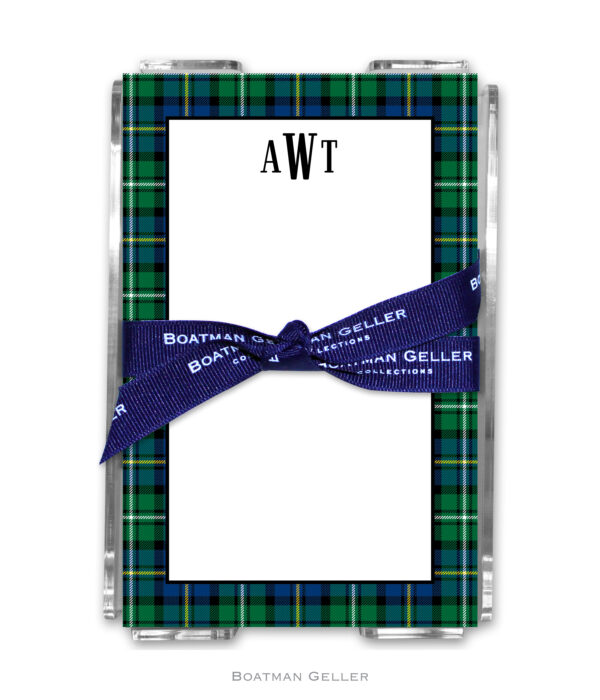 Note Pads - Black Watch Plaid