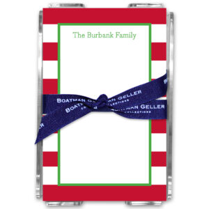 Note Pads - Awning Stripe Red